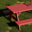 Heritage 72" Picnic Table with Attached Benches by Wildridge