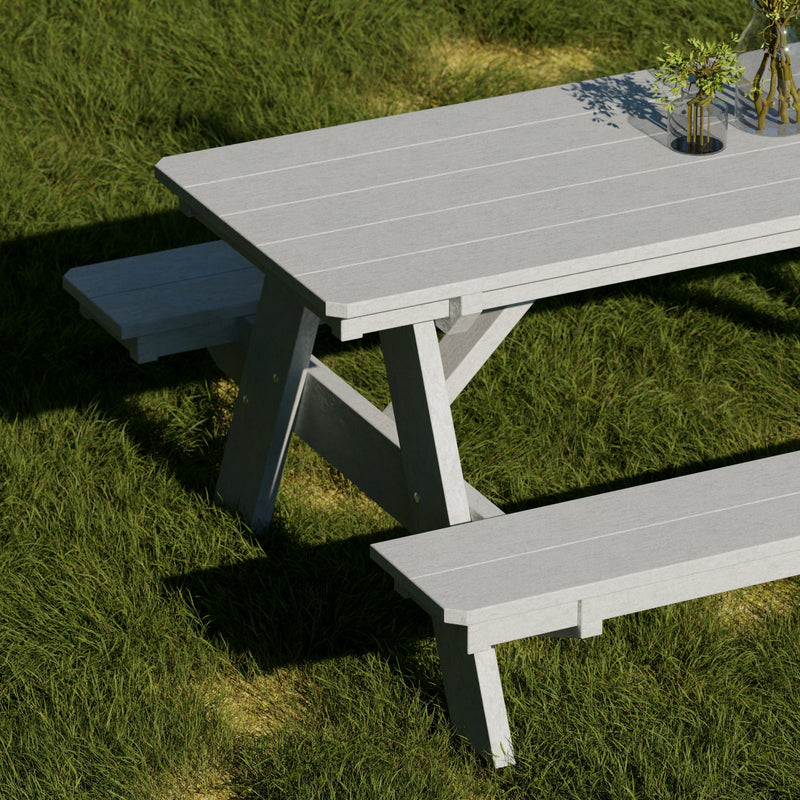 Heritage 72" Picnic Table with Attached Benches by Wildridge