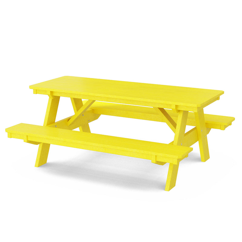 Heritage 72" Picnic Table with Attached Benches by Wildridge