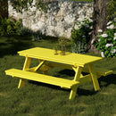 Heritage 72" Picnic Table with Attached Benches by Wildridge
