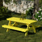 Heritage 72" Picnic Table with Attached Benches by Wildridge