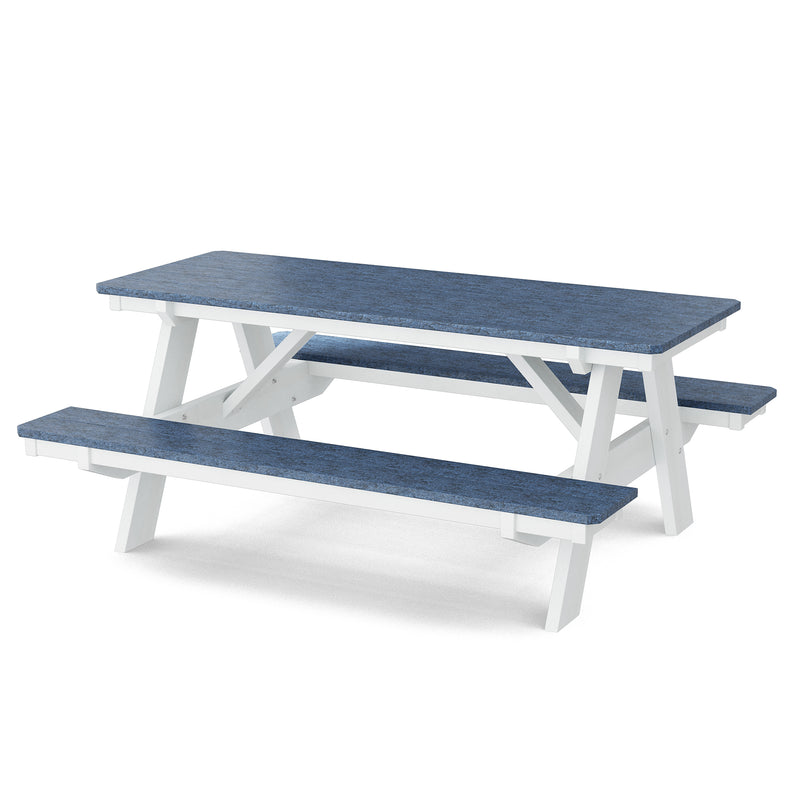 Heritage 72" Picnic Table with Attached Benches by Wildridge