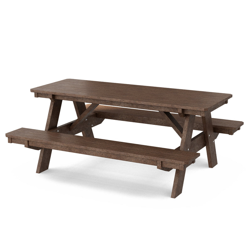 Heritage 72" Picnic Table with Attached Benches by Wildridge