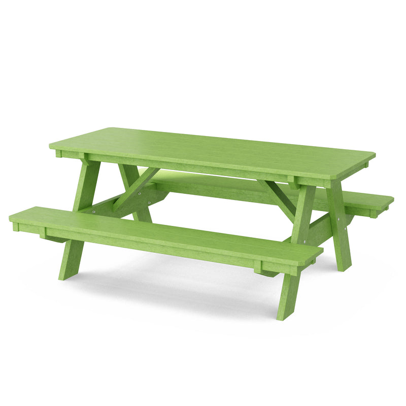 Heritage 72" Picnic Table with Attached Benches by Wildridge