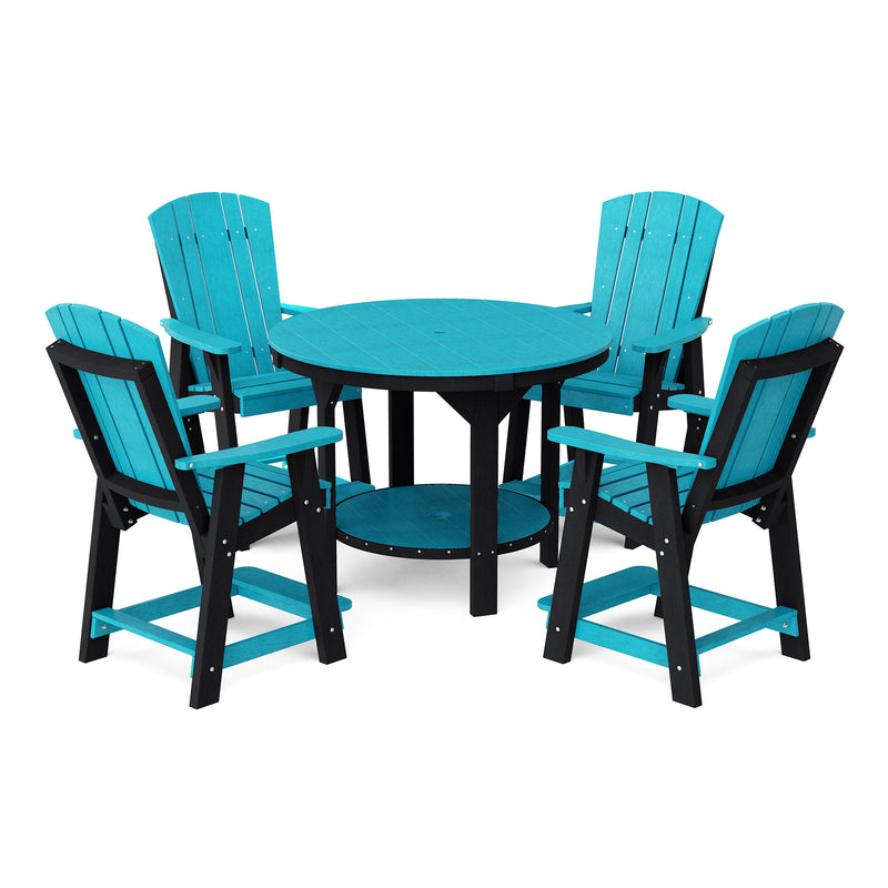 Heritage 5 Piece Set with 48 inch Round Pub Table and 4 Balcony Chairs by Wildridge