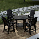Heritage 5 Piece Set with 48 inch Round Pub Table and 4 Balcony Chairs by Wildridge