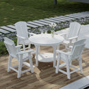 Heritage 5 Piece Set with 48 inch Round Pub Table and 4 Balcony Chairs by Wildridge
