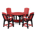 Heritage 5 Piece Set with 48 inch Round Pub Table and 4 Balcony Chairs by Wildridge