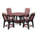 Heritage 5 Piece Set with 48 inch Round Pub Table and 4 Balcony Chairs by Wildridge