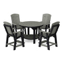 Heritage 5 Piece Set with 48 inch Round Pub Table and 4 Balcony Chairs by Wildridge