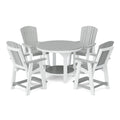 Heritage 5 Piece Set with 48 inch Round Pub Table and 4 Balcony Chairs by Wildridge