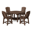 Heritage 5 Piece Set with 48 inch Round Pub Table and 4 Balcony Chairs by Wildridge