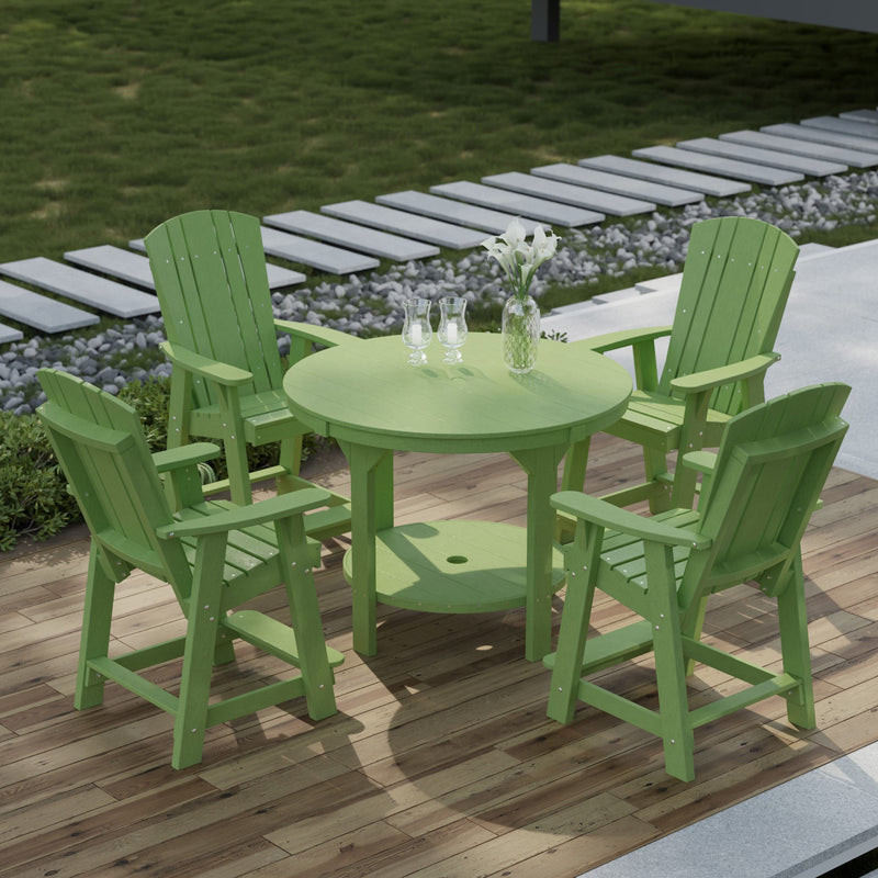 Heritage 5 Piece Set with 48 inch Round Pub Table and 4 Balcony Chairs by Wildridge