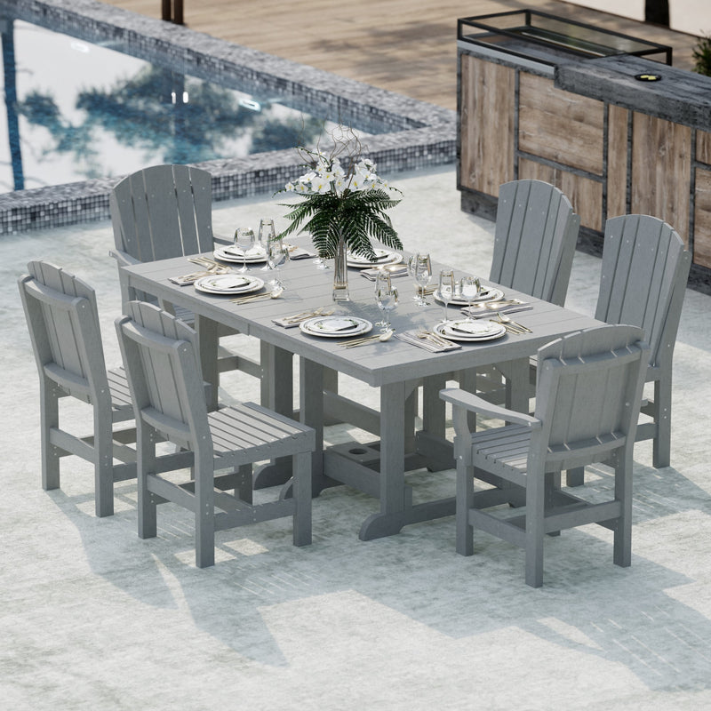 Heritage 7 Piece Patio Dining Set with 4 Dining Chairs and 2 Arm Chairs Set by Wildridge