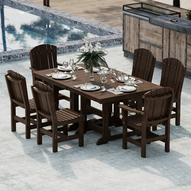 Heritage 7 Piece Patio Dining Set with 4 Dining Chairs and 2 Arm Chairs Set by Wildridge