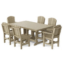 Heritage 7 Piece Patio Dining Set with 4 Dining Chairs and 2 Arm Chairs Set by Wildridge