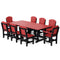 Heritage 9 Piece Patio Dining Set with 6 Dining Chairs and 2 Arm Chairs by Wildridge