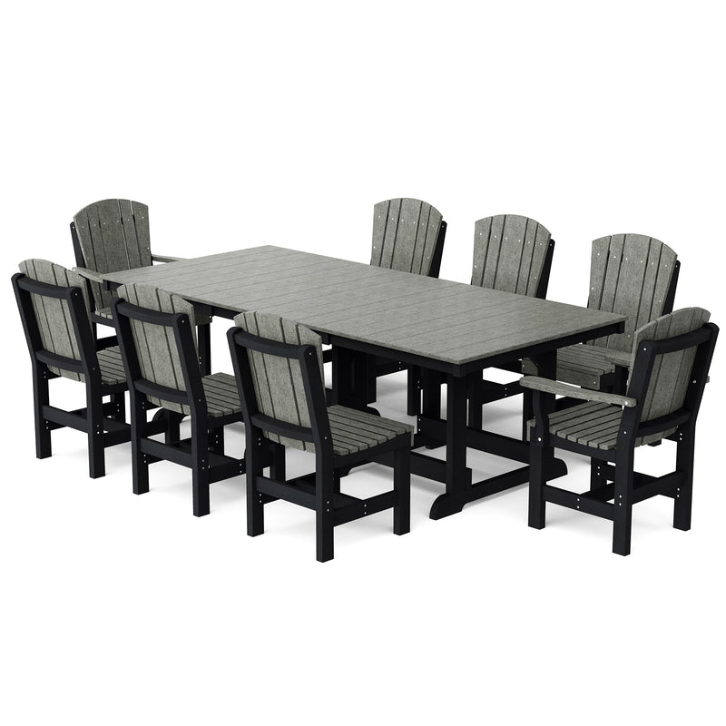 Heritage 9 Piece Patio Dining Set with 6 Dining Chairs and 2 Arm Chairs by Wildridge