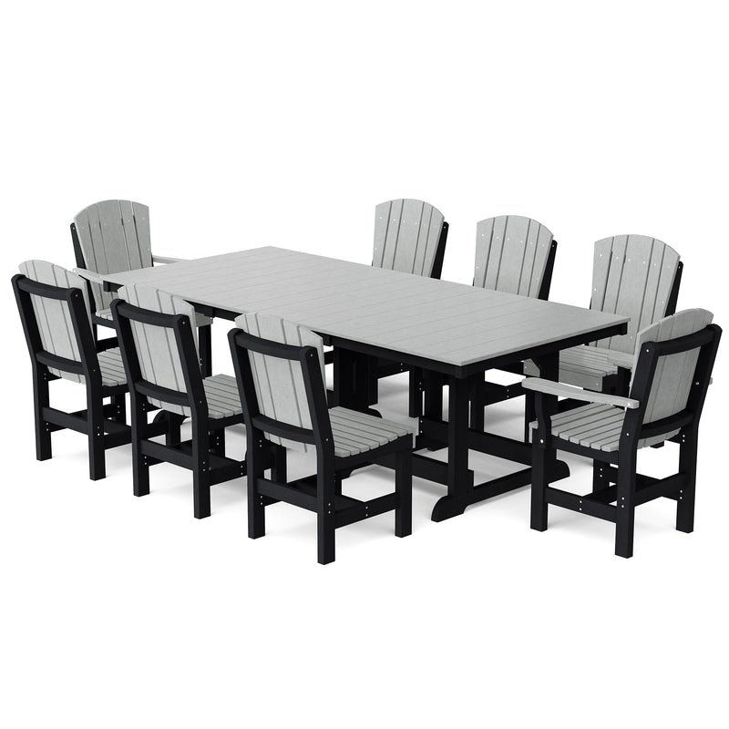 Heritage 9 Piece Patio Dining Set with 6 Dining Chairs and 2 Arm Chairs by Wildridge