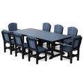 Heritage 9 Piece Patio Dining Set with 6 Dining Chairs and 2 Arm Chairs by Wildridge