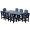 Heritage 9 Piece Patio Dining Set with 6 Dining Chairs and 2 Arm Chairs by Wildridge