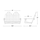 Classic 4 Foot Adirondack Swing by Wildridge