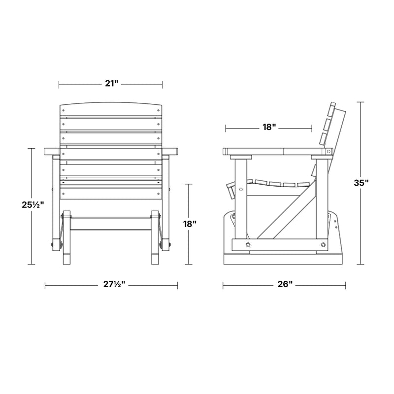 Classic Single Glider by Wildridge