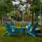 Classic Adirondack Chairs with Round Table by Wildridge