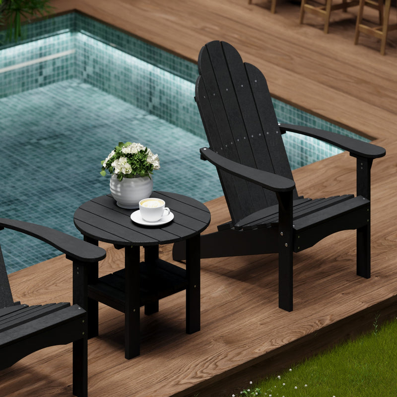 Classic Adirondack Chairs with Side Table by Wildridge