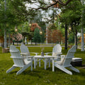 Classic Adirondack Chairs with Round Table by Wildridge