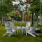 Classic Adirondack Chairs with Round Table by Wildridge