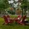 Classic Adirondack Chairs with Round Table by Wildridge