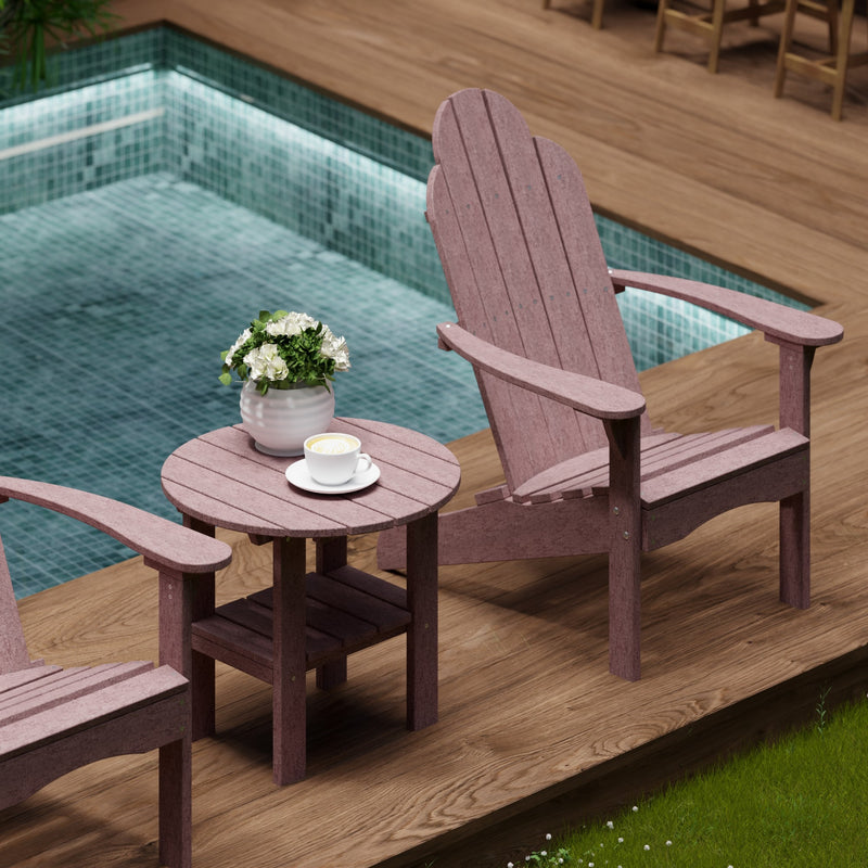 Classic Adirondack Chairs with Side Table by Wildridge