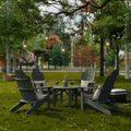 Classic Adirondack Chairs with Round Table by Wildridge