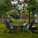 Classic Adirondack Chairs with Round Table by Wildridge