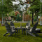 Classic Adirondack Chairs with Round Table by Wildridge