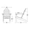 Classic Adirondack Chairs with Footrest by Wildridge