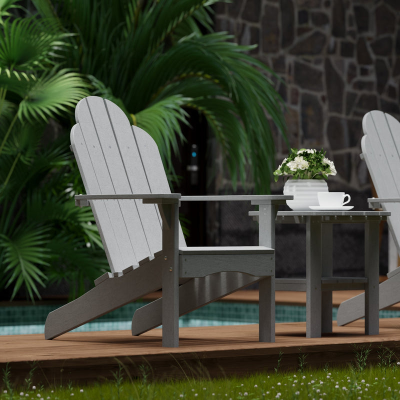 Classic Adirondack Chairs with Side Table by Wildridge