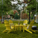 Classic Adirondack Chairs with Round Table by Wildridge