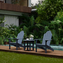 Classic Adirondack Chairs with Side Table by Wildridge