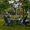 Classic Adirondack Chairs with Round Table by Wildridge
