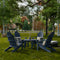 Classic Adirondack Chairs with Round Table by Wildridge