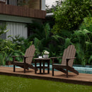 Classic Adirondack Chairs with Side Table by Wildridge