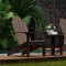Classic Adirondack Chairs with Side Table by Wildridge