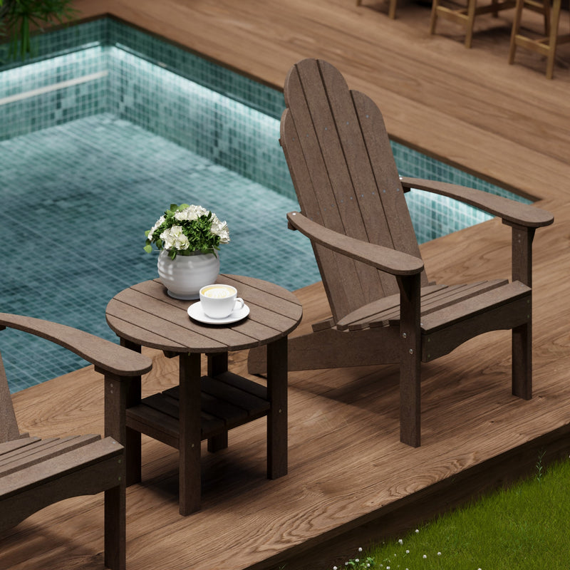 Classic Adirondack Chairs with Side Table by Wildridge