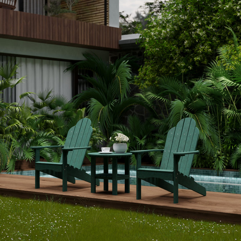 Classic Adirondack Chairs with Side Table by Wildridge