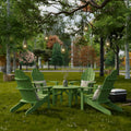 Classic Adirondack Chairs with Round Table by Wildridge