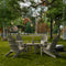 Classic Adirondack Chairs with Round Table by Wildridge
