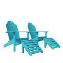 Classic Adirondack Chairs with Footrest by Wildridge