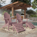 Classic Adirondack Chairs with Footrest by Wildridge